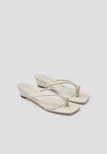 Viktoria & Woods Heels|V&W Icons>Athens Wedge IVORY