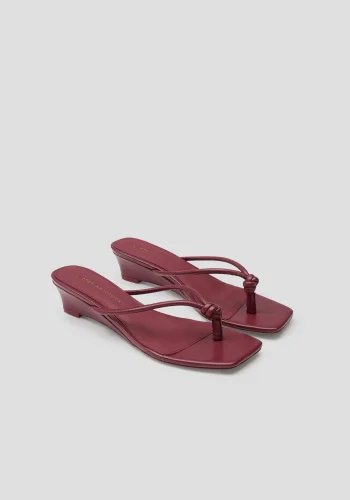 Viktoria & Woods Heels|V&W Icons>Athens Wedge CHERRY
