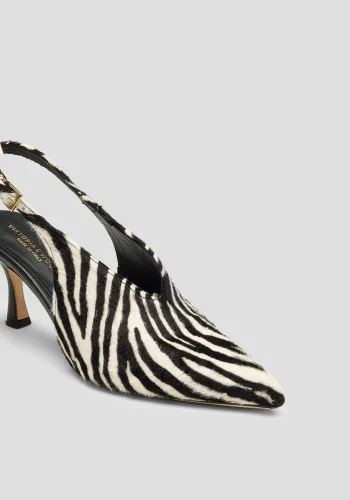 Viktoria & Woods Heels|V&W Icons>Damascus Heel ZEBRA