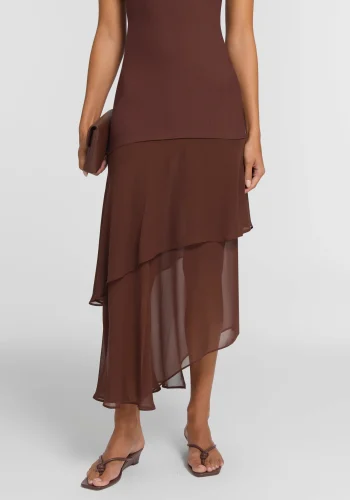 Viktoria & Woods Dresses>Endearing Dress CHESTNUT