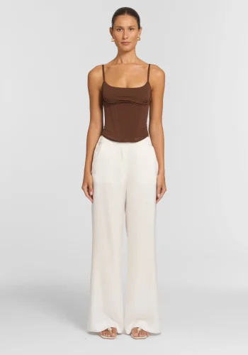 Viktoria & Woods Tops>Evocative Bustier CHESTNUT