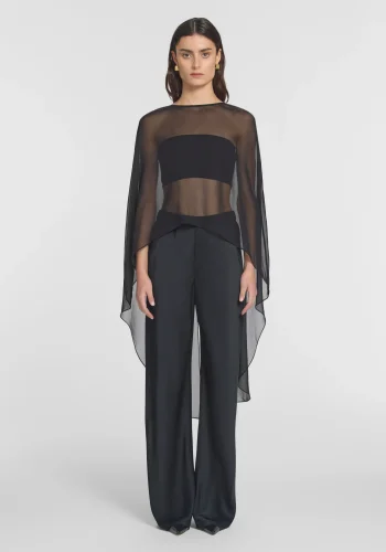 Viktoria & Woods Capes & Ponchos|Tops>Holliday Cape Top BLACK