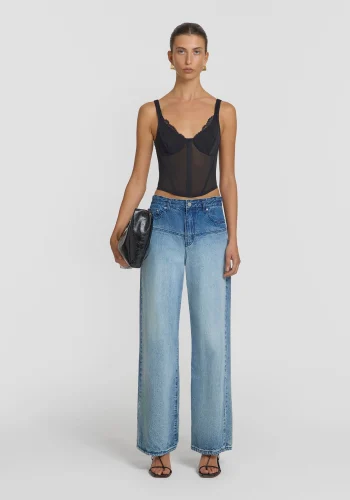 Viktoria & Woods Wide Leg|Straight Leg>Kravitz Jean VINTAGE OMBRE WASH