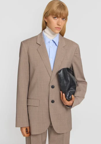 Viktoria & Woods Best Sellers>Marmaduke Unisex Blazer DUNE STRIPE