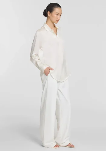 Viktoria & Woods V&W Icons>MEMORIAL SILK SHIRT IVORY