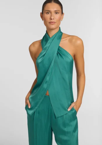 Viktoria & Woods Tops>Messina Top GREEN IVY