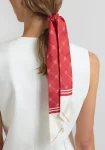 Viktoria & Woods Scarves>Neve Hair Scarf RED/IVORY