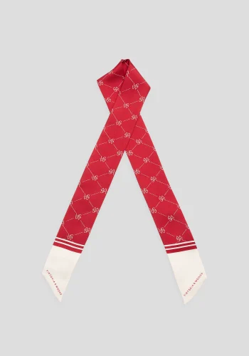 Viktoria & Woods Scarves>Neve Hair Scarf RED/IVORY