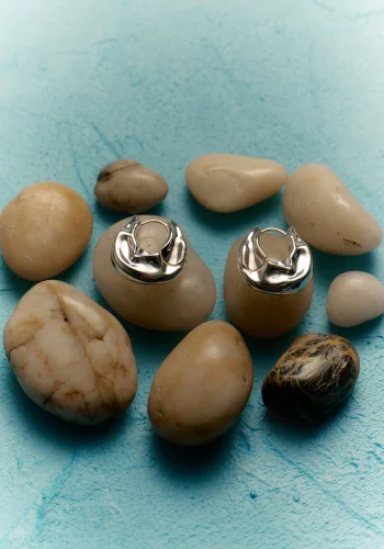 Viktoria & Woods Jewellery|V&W Icons>Organic Drop Earrings SILVER