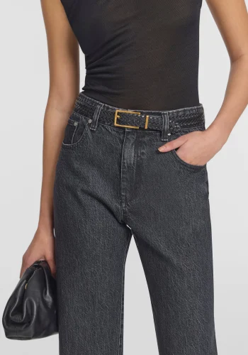 Viktoria & Woods Straight Leg|Mid Rise>Osborne Jean INDUSTRIAL GREY WASH