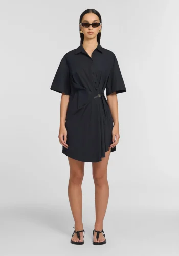 Viktoria & Woods Best Sellers|Dresses>Peaches Shirt Dress FRENCH NAVY