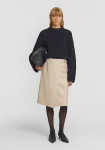 Viktoria & Woods Skirts|Best Sellers>Porsche Leather Skirt BONE