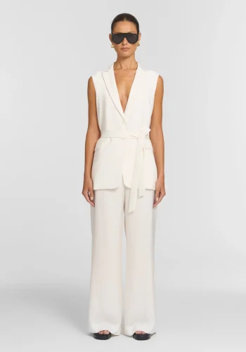 Viktoria & Woods Blazers|Best Sellers>Repertoire Sleeveless Blazer IVORY