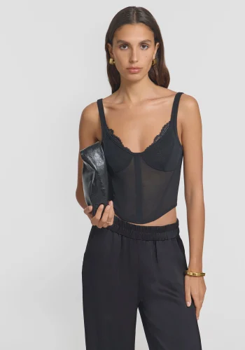 Viktoria & Woods Best Sellers>Salacious Bustier BLACK