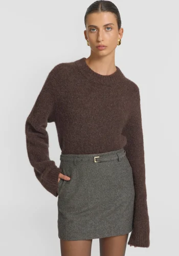 Viktoria & Woods Skirts|Best Sellers>Sterling Skirt PEBBLE BROWN