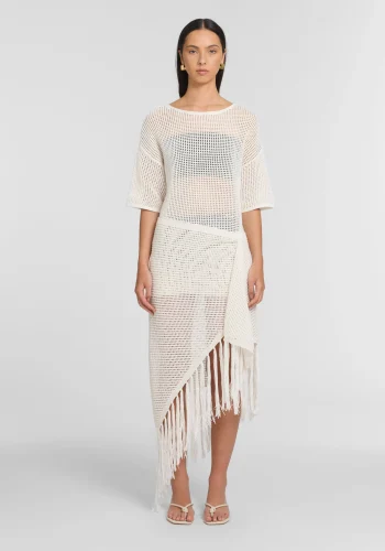 Viktoria & Woods Scarves>Tiara Sarong Scarf IVORY