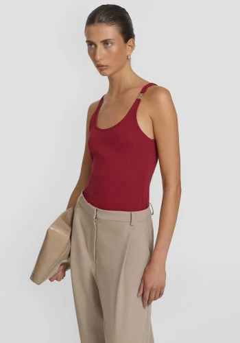 Viktoria & Woods Tanks & T-Shirts|V&W Icons>Victor Tank DARK SHERRY