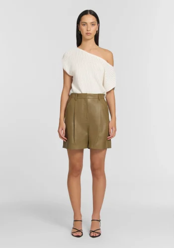 Viktoria & Woods Shorts|Pants>Vulture Leather Short SAGE
