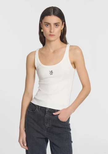 Viktoria & Woods Tanks & T-Shirts|V&W Icons>V&W TANK IVORY