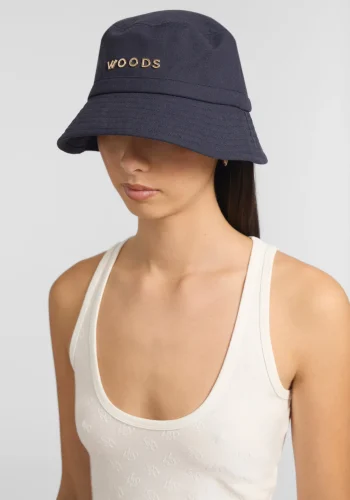 Viktoria & Woods Caps>Woods Metal Bucket Hat BLACK