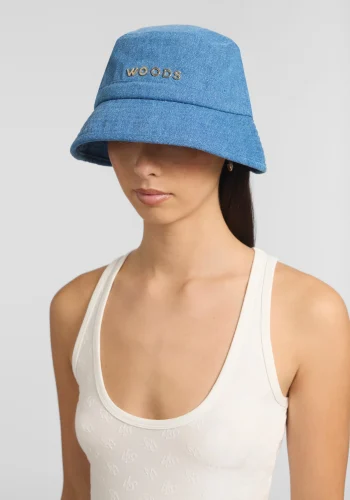 Viktoria & Woods Caps>Woods Metal Bucket Hat DENIM BLUE