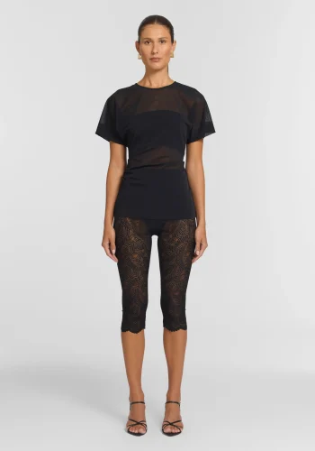 Viktoria & Woods Pants|Best Sellers>Zahara Capri BLACK